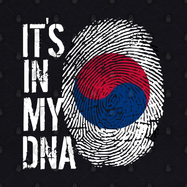 Korea Flag Fingerprint My Story DNA Korean by Your Culture & Merch